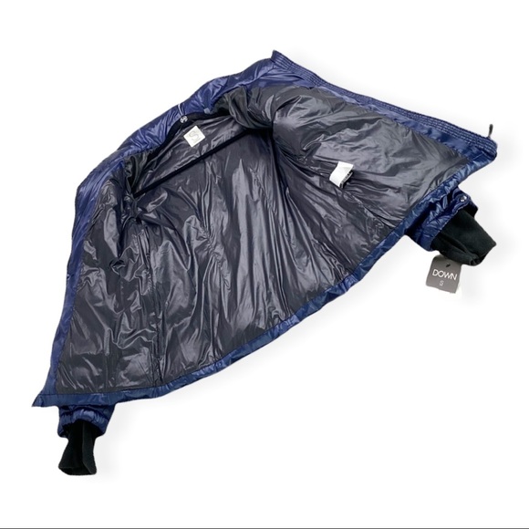 S13 Quilted Down Puffer Jacket Metallic Navy NWT Size XL Duck Down Feather - Picture 7 of 14